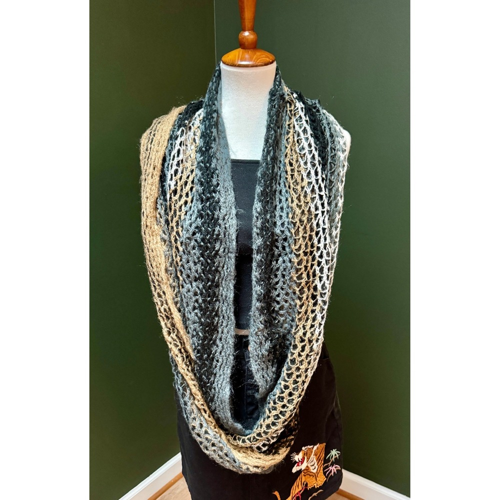 Multicolor‎ Knit Infinity Scarf